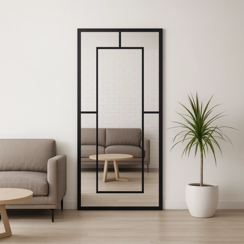 Lustro loft ze szprosami - BERNARD - kolor ramy do wyboru NR 3